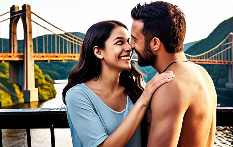 **A vibrant online community connecting through digital bridges, showcasing authentic engagement and genuine relationships.** (Focuses on the overall theme)